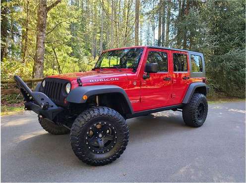 2008 Jeep Wrangler Rubicon Unlimited Lifted w/steel bumpers - cars & for sale in Bremerton, WA