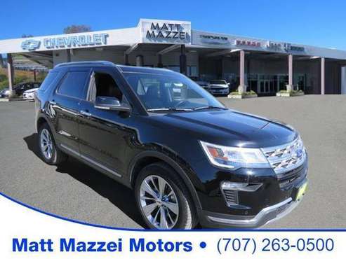 2018 Ford Explorer SUV Limited (Shadow Black) - cars & trucks - by... for sale in Lakeport, CA
