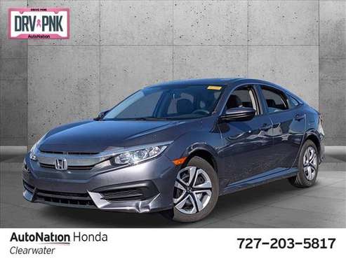 2018 Honda Civic LX SKU:JE012828 Sedan - cars & trucks - by dealer -... for sale in Clearwater, FL