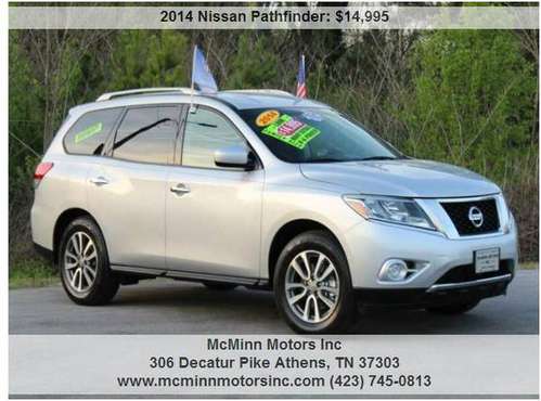 2014 Nissan Pathfinder S - 1 Owner! 3rd Row! Backup Cam! Many for sale in Athens, TN