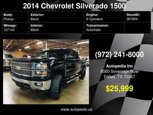 2014 Chevrolet Silverado 1500 2WD Crew Cab 153.0" LT w/1LT No DL is... for sale in Dallas, TX