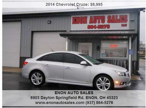 2014 Chevrolet Cruze LTZ Auto 4dr Sedan With Only 85212 Miles - cars... for sale in Enon, OH