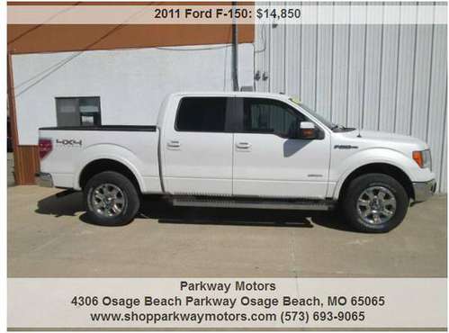 2011 Ford F150 Lariat SuperCrew 4x4 Super Clean 3.5 V6 Eco Boost for sale in osage beach mo 65065, MO