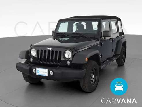 2014 Jeep Wrangler Unlimited Sport SUV 4D suv Black - FINANCE ONLINE... for sale in Chatham, IL
