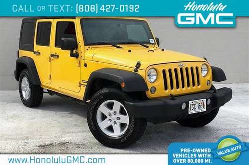 2015 Jeep Wrangler Unlimited 4WD 4dr Sport - cars & trucks - by... for sale in Honolulu, HI