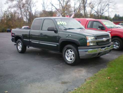2003 CHEVY SILVERADO 4X4 X-CAB AUTO AIR V-8 ONLY 129K MILES - cars &... for sale in Pataskala, OH