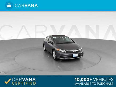 2012 Honda Civic EX Sedan 4D sedan GRAY - FINANCE ONLINE for sale in Auburndale, MA