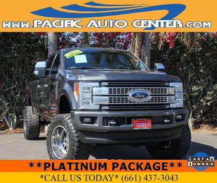 2017 Ford F250 Platinum Diesel Lifted 4x4 Crew Cab Truck #33468 -... for sale in Fontana, CA
