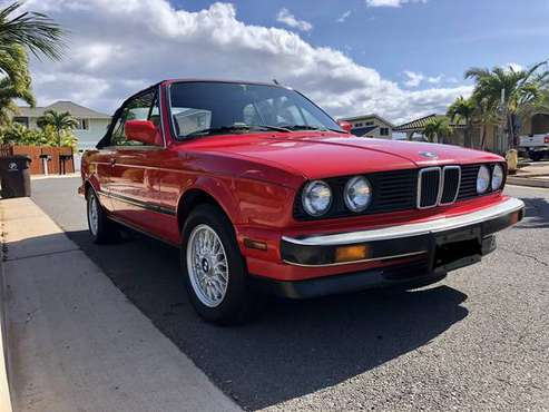 1991 BMW 325ci - Vintage Red Convertible for sale in Kihei, HI