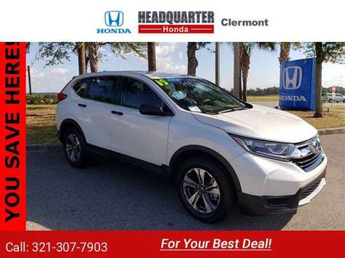 2019 Honda CRV LX suv Platinum White Pearl - - by for sale in Clermont, FL