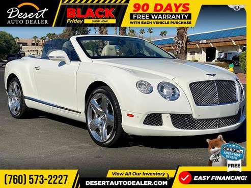 2014 Bentley Continental GT Convertible that's east on the budget -... for sale in Palm Desert , CA