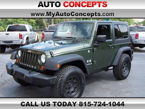 2008 JEEP WRANGLER X 4X4 SUV V6 6SPD HARD/SOFT TOPS CD CLEAN LOW MILES for sale in Joliet, IL