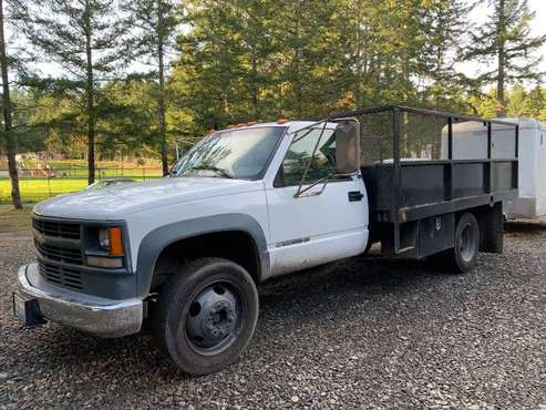Chevy 3500 flat bed - cars & trucks - by owner - vehicle automotive... for sale in Silverdale, WA