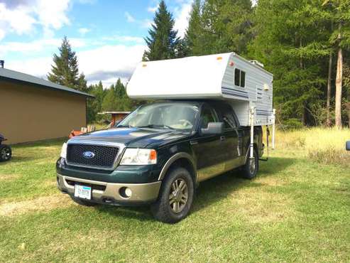 2006 Ford F150 4x4 with Truck Camper for sale in Columbia Falls, MT