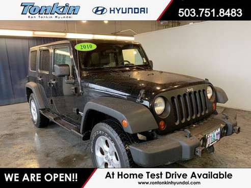2010 Jeep Wrangler 4x4 4WD Unlimited Sport SUV - cars & trucks - by... for sale in Gresham, OR
