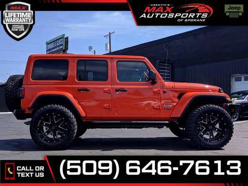 $730/mo - 2020 Jeep Wrangler Unlimited MAXED OUT SAHARA - LIFETIME... for sale in Spokane, WA