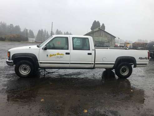 1996 Chevy 3500 Crew Cab Long bed - cars & trucks - by owner -... for sale in Lyons, OR