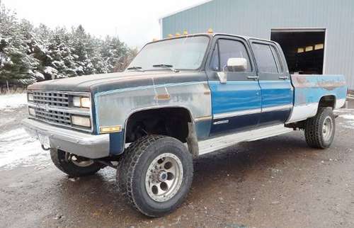 1990 Chevy Crew-Cab, 1 ton - cars & trucks - by owner - vehicle... for sale in Missoula, MT
