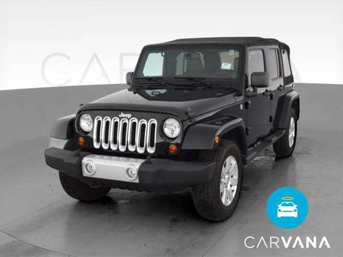 2013 Jeep Wrangler Unlimited Sahara Sport Utility 4D suv Black - -... for sale in Indianapolis, IN