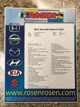 Hyundai Santa Fe GLS - 2011 for sale in Junction City, WI, WI