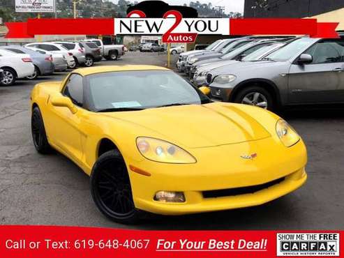 2006 Chevy Chevrolet Corvette YELLOW ON BLACK/LOW MILES!!! coupe for sale in El Cajon, CA