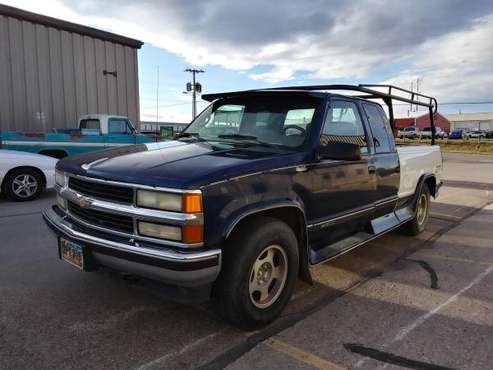 1995 CHEVROLET 1500 LS 5.7L V8 350 GAS AUTOMATIC EC SB Z71 4X4-BLUE... for sale in Rapid City, SD