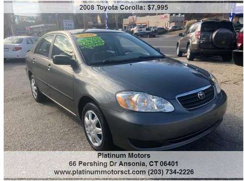 2008 TOYOTA COROLLA CE *68k MILES* - cars & trucks - by dealer -... for sale in Ansonia, CT