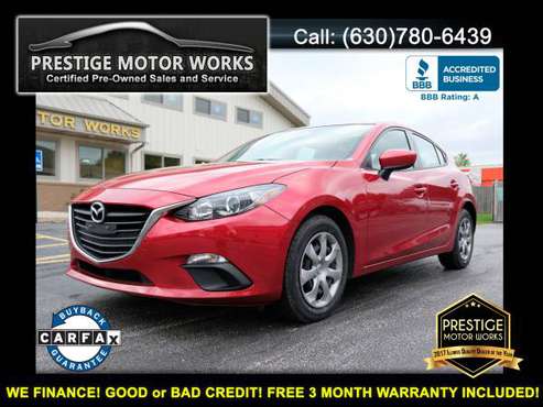 2016 Mazda Mazda3! AS LOW AS $1500 DOWN FOR IN HOUSE FINANCING! for sale in Plainfield, IL