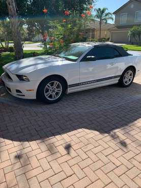 2014 Convertible White Mustang - cars & trucks - by owner - vehicle... for sale in Estero, FL