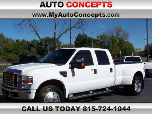 2009 FORD F-450 LARIAT CREW 4X4 DIESEL DUALLY TRUCK LOADED RUST FREE for sale in Joliet, IL