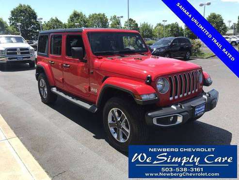 2018 Jeep Wrangler Unlimited Sahara WORK WITH ANY CREDIT! for sale in Newberg, OR