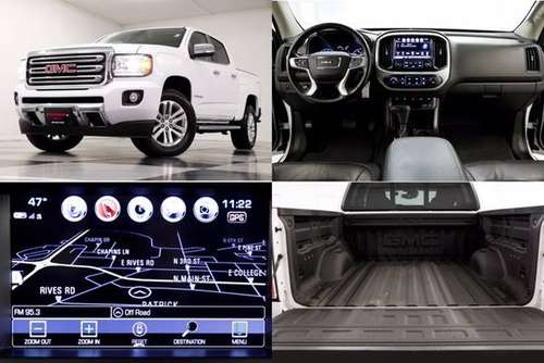 *NAVIGATION - HEATED LEATHER* White 2018 GMC Canyon SLT Crew Cab 4X4... for sale in Clinton, AR