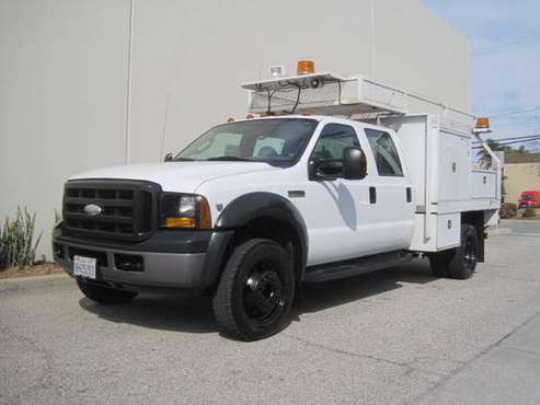 Ford F-450 F450 Crew Cab Contractors Utility Flatbed Service Truck for sale in Long Beach, OR