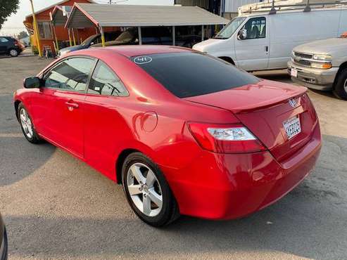 2008 HONDA CIVIC, EX, 2DR, 5 Speed Manual (RED) 97K MILES - cars &... for sale in Modesto, CA