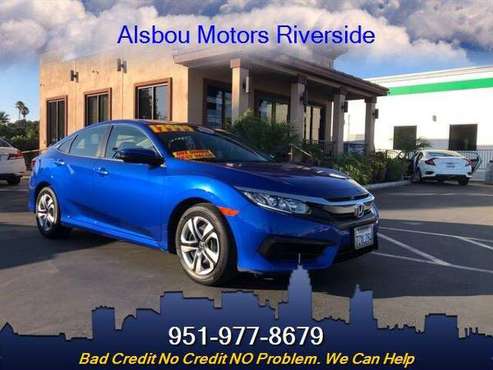 2017 Honda Civic LX LX 4dr Sedan CVT - cars & trucks - by dealer -... for sale in Riverside, CA
