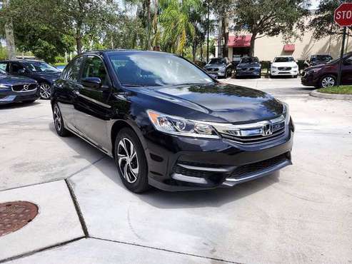 2017 *Honda* *Accord Sedan* *LX CVT* BLACK - cars & trucks - by... for sale in Coconut Creek, FL
