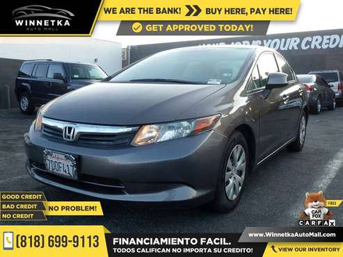 2012 Honda *Civic* *LX* FOR ONLY $239/mo! - cars & trucks - by... for sale in Winnetka, CA