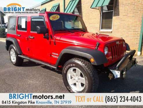 2012 Jeep Wrangler Unlimited Sport 4WD HIGH-QUALITY VEHICLES at... for sale in Knoxville, TN