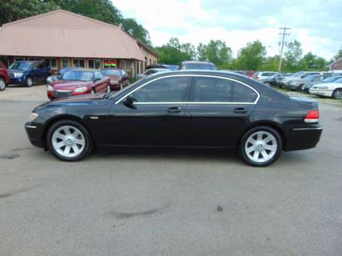 2006 BMW 750I LEATHER V8 LOADED MOON NEWER TIRES CLEAN IN/OUT BLACK... for sale in Union Grove, WI