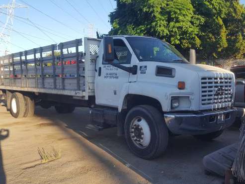 2005 Chevy Duramax c6500.Diesel 6.7 with 24 foot stake bed with lift... for sale in North Hollywood, CA