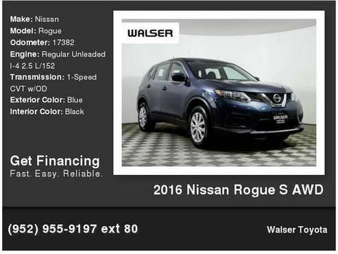 2016 Nissan Rogue S AWD for sale in Bloomington, MN