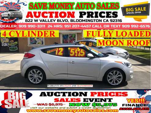 2012 HYUNDAI VELOSTER>4 CYLDS>LOADED>CALL 24HR for sale in BLOOMINGTON, CA