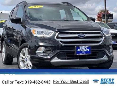 2017 Ford Escape SE suv Black - cars & trucks - by dealer - vehicle... for sale in Iowa City, IA