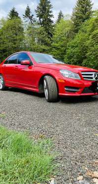 2013 red mercedes-benz c-250 turbo for sale in Rainier, OR