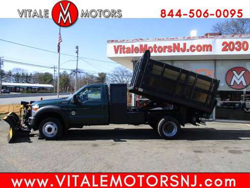 2011 Ford Super Duty F-550 DRW 9 LANDSCAPE DUMP TRUCK, PLOW SALTER for sale in south amboy, VT