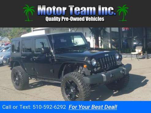 2015 Jeep Wrangler Unlimited Sport 4WD Black GOOD OR BAD CREDIT! for sale in Hayward, CA