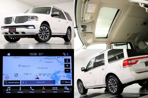 BLUETOOTH White 2017 Lincoln Navigator Select 4X4 4WD SUV CAMERA for sale in Clinton, AR