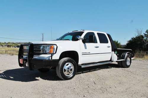 2014 GMC 3500 DENALI DUALLY*DURAMAX*FLATBED*RANCH... for sale in Liberty Hill, IA