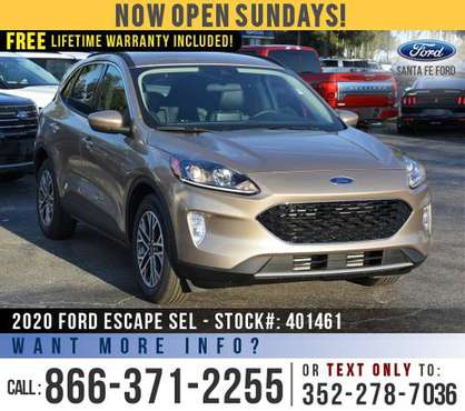 2020 FORD ESCAPE SEL *** SAVE Over $5,000 off MSRP! *** - cars &... for sale in Alachua, FL