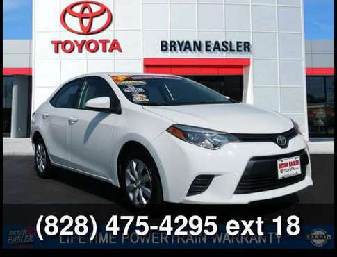 2016 Toyota Corolla LE for sale in Hendersonville, NC